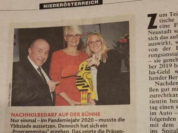 Read more about the article Pressebeitrag „Nachholbedarf auf der Bühne“