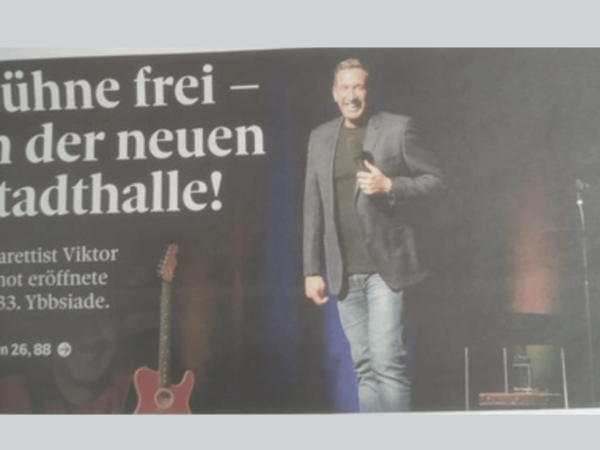 Read more about the article Pressebeitrag „Bühne frei – in der neuen Stadthalle!“