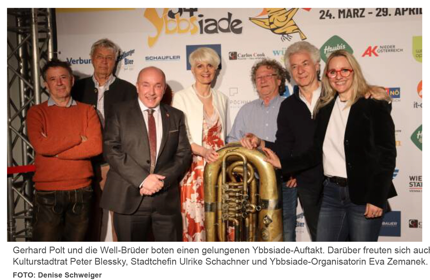 You are currently viewing Pressebeitrag „Bayrischer Dialekt, Brez´n und Buhrufe bei Ybbsiade-Auftakt“