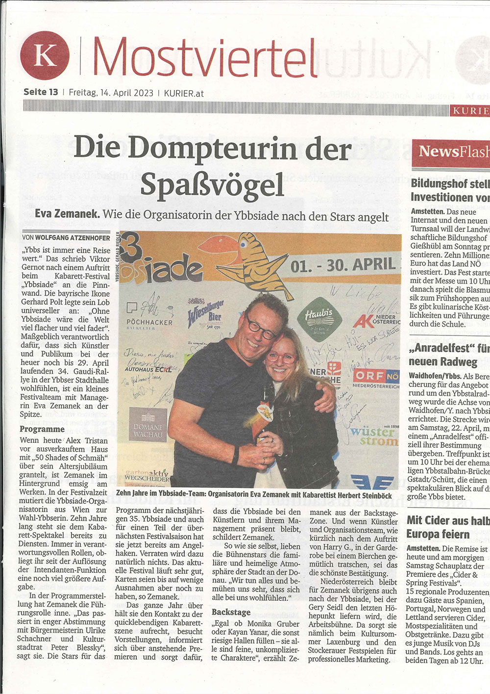 You are currently viewing Pressebeitrag „Die Dompteurin der Spaßvögel“