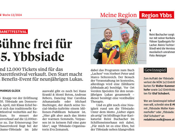 Read more about the article Pressebeitrag „Bühne frei für 35. Ybbsiade“