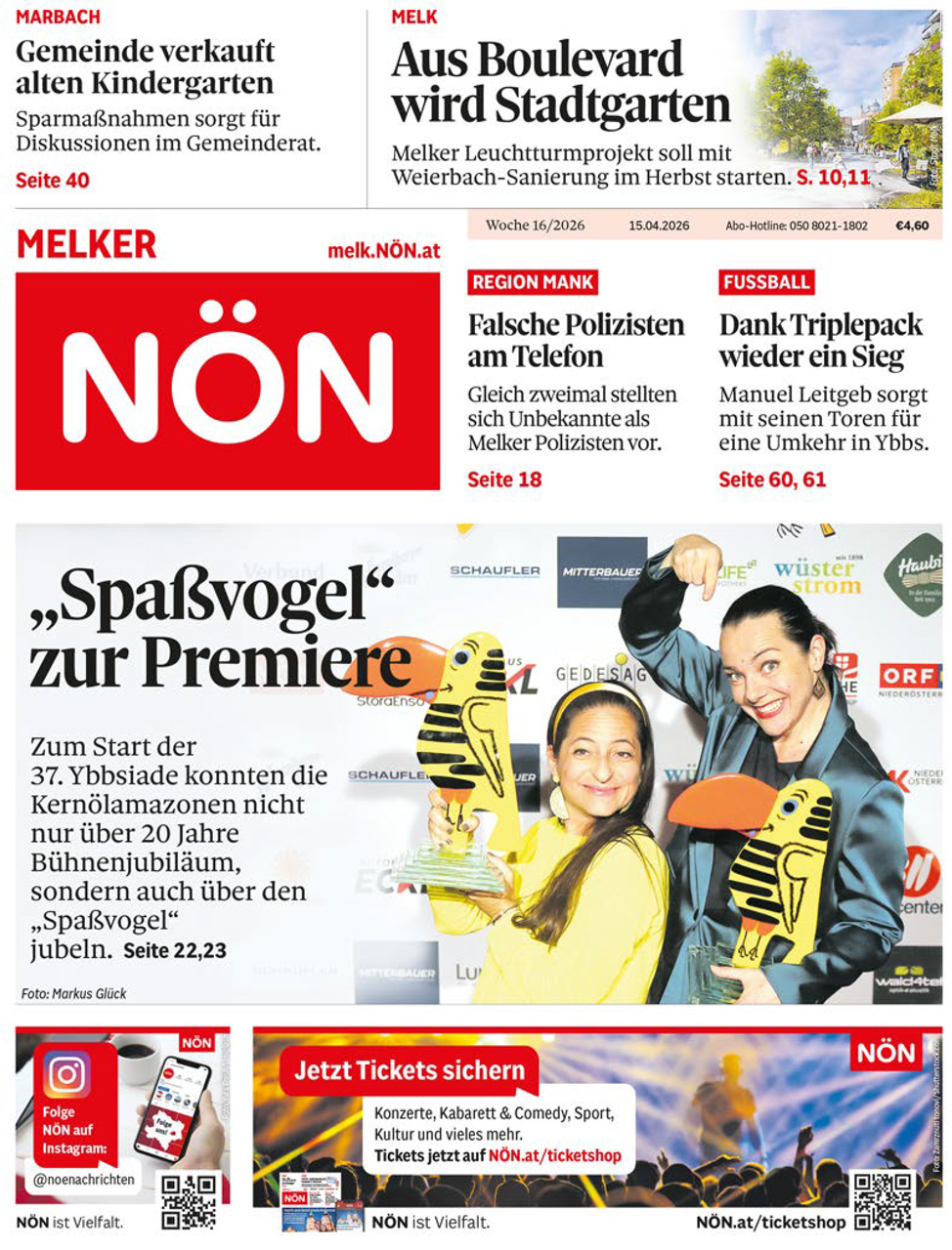 Du betrachtest gerade Pressebeitrag „Spaßvogel zur Premiere“