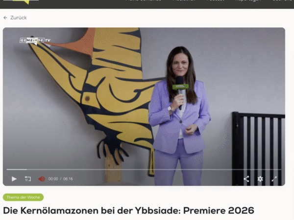 Mehr über den Artikel erfahren Videobeitrag GemeindeTV „Die Kernölamazonen bei der Ybbsiade: Premiere 2026“