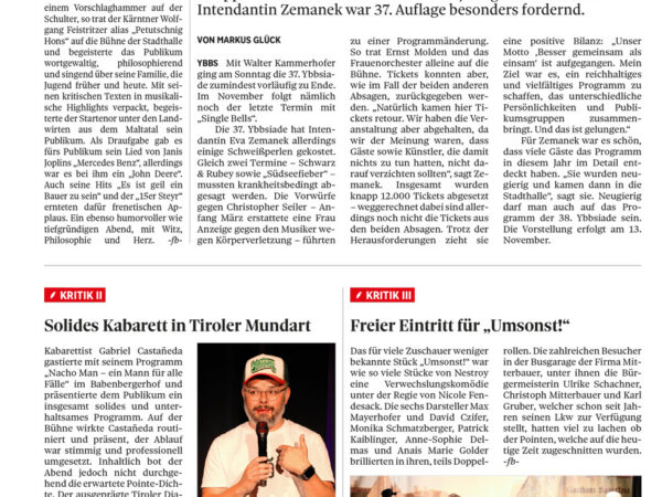 Mehr über den Artikel erfahren Pressebeitrag „NÖN Herausfordernde Ybbsiade“